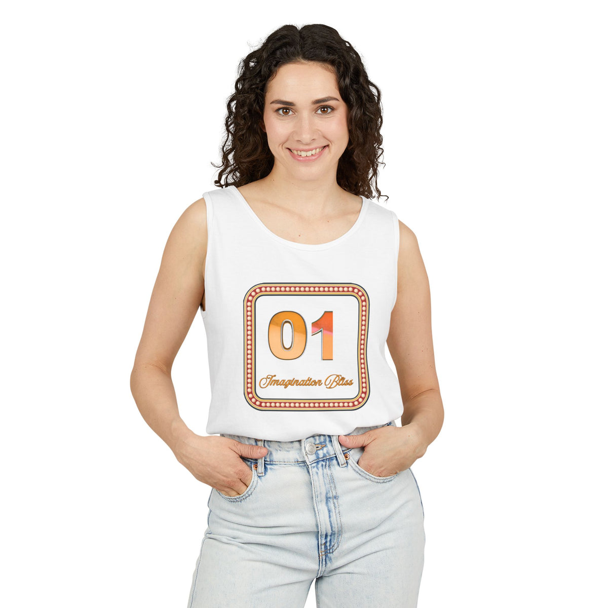 IMB Unisex Tank Top — Retro Number Graphic