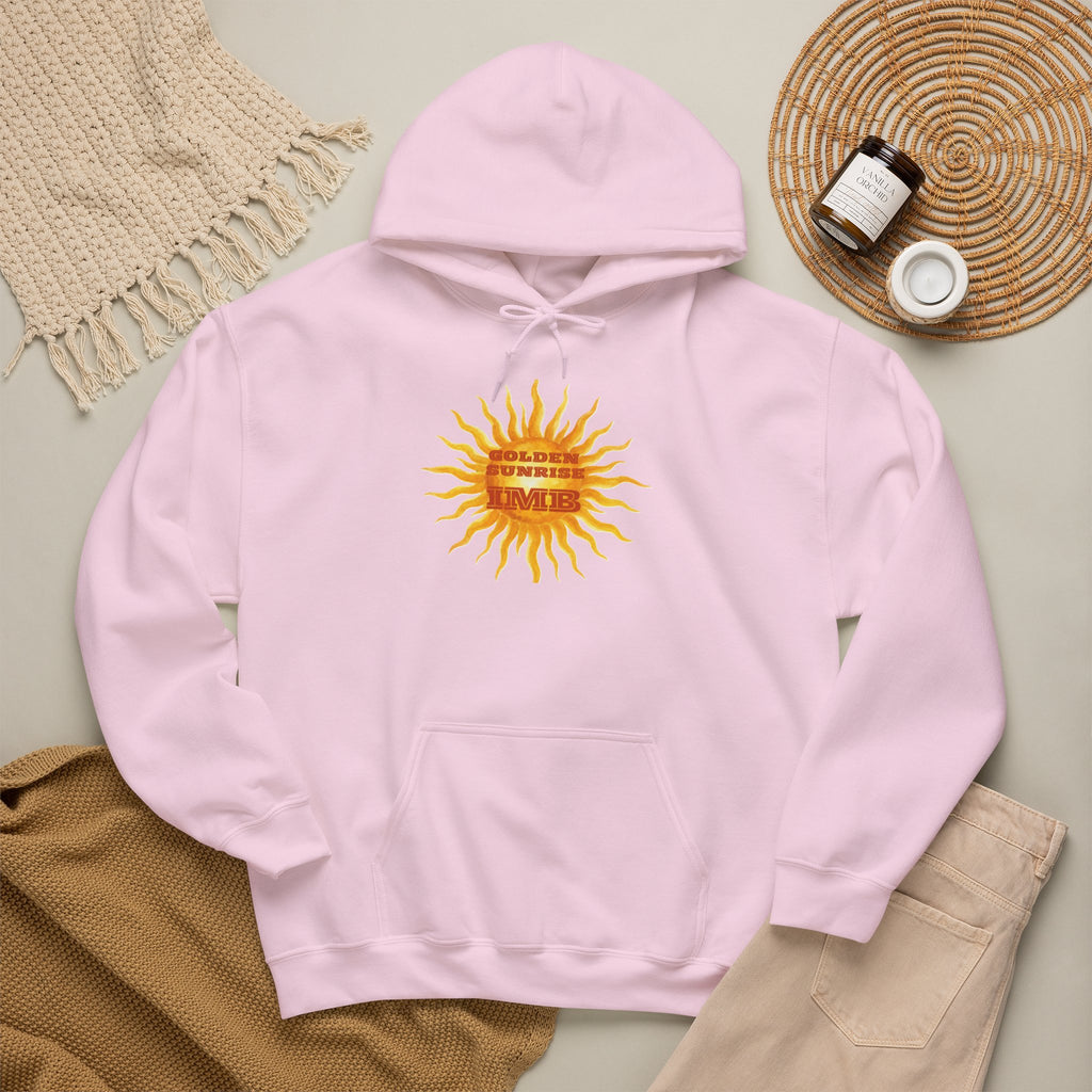 IMB Unisex Hoodie — Artistic Yellow Sun Graphic Pullover