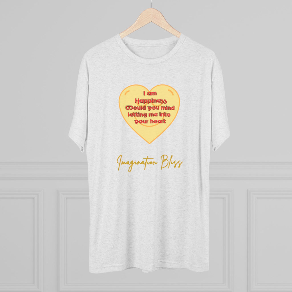 IMB Unisex Heart Affirmation Tee — "I am (happiness)" Inspirational Graphic T-Shirt