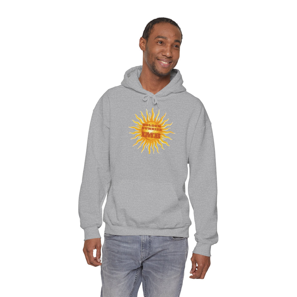 IMB Unisex Hoodie — Artistic Yellow Sun Graphic Pullover