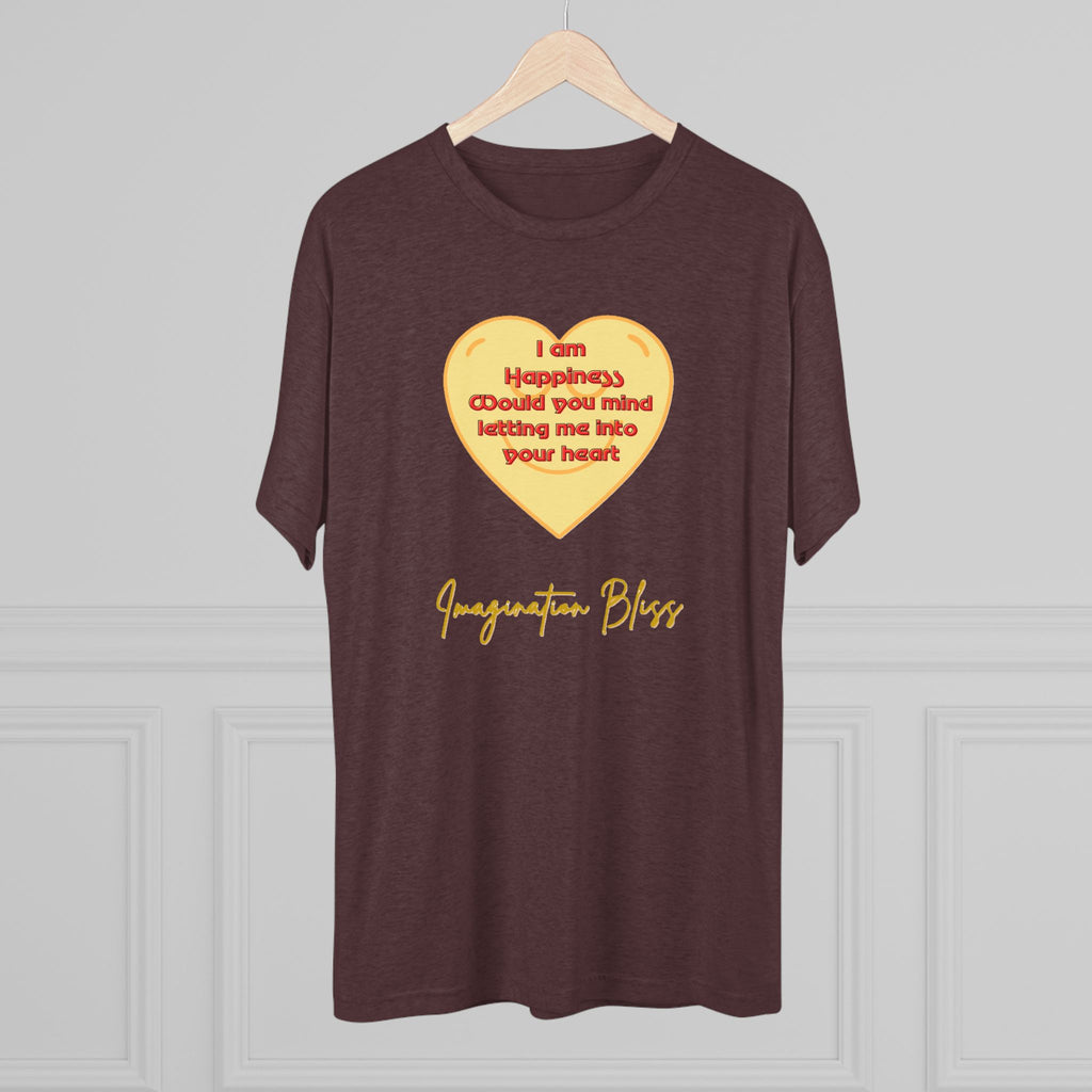IMB Unisex Heart Affirmation Tee — "I am (happiness)" Inspirational Graphic T-Shirt