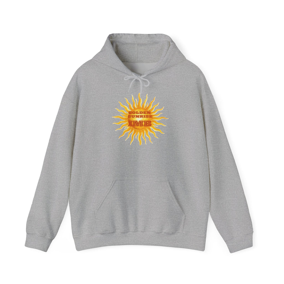 IMB Unisex Hoodie — Artistic Yellow Sun Graphic Pullover